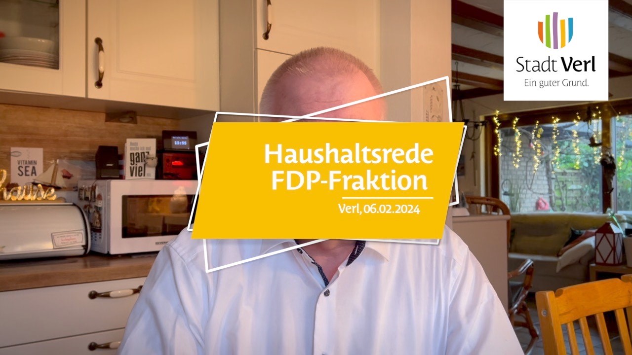 Haushaltsrede FDP-Fraktion 2024