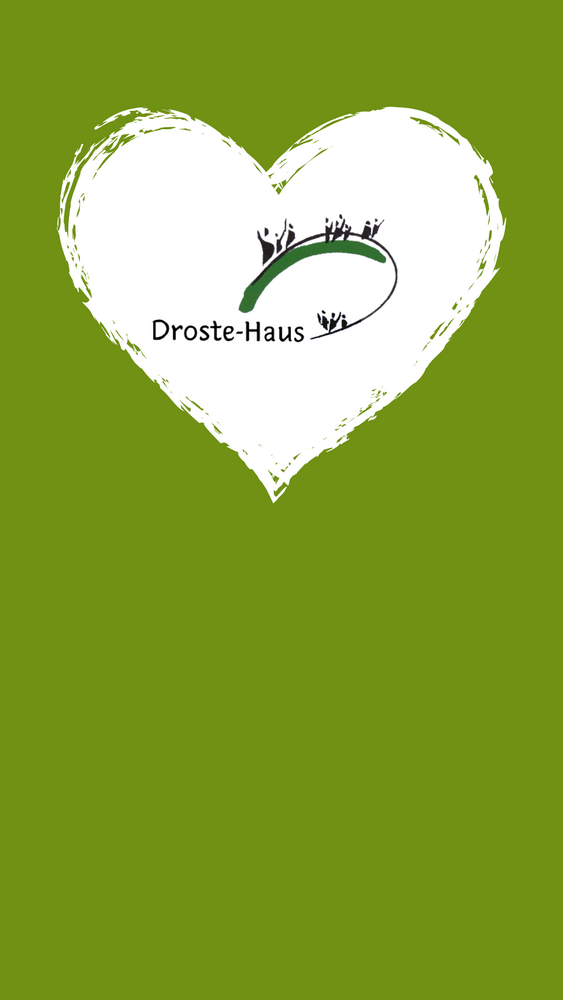 Herz mit Schriftzug Droste-Haus