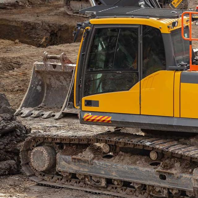 Baustellen in Verl Bagger
