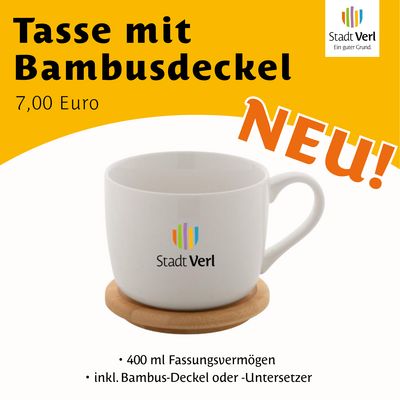 Tasse mit Bambusdeckel