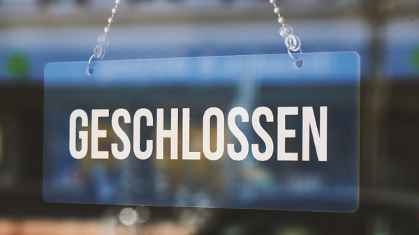 Schild "Geschlossen"