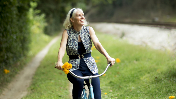 Fahrradfahrerin