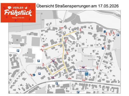 Übersichtsplan Straßensperrungen und Parkmöglichkeiten Übersichtsplan Straßensperrungen und Parkmöglichkeiten