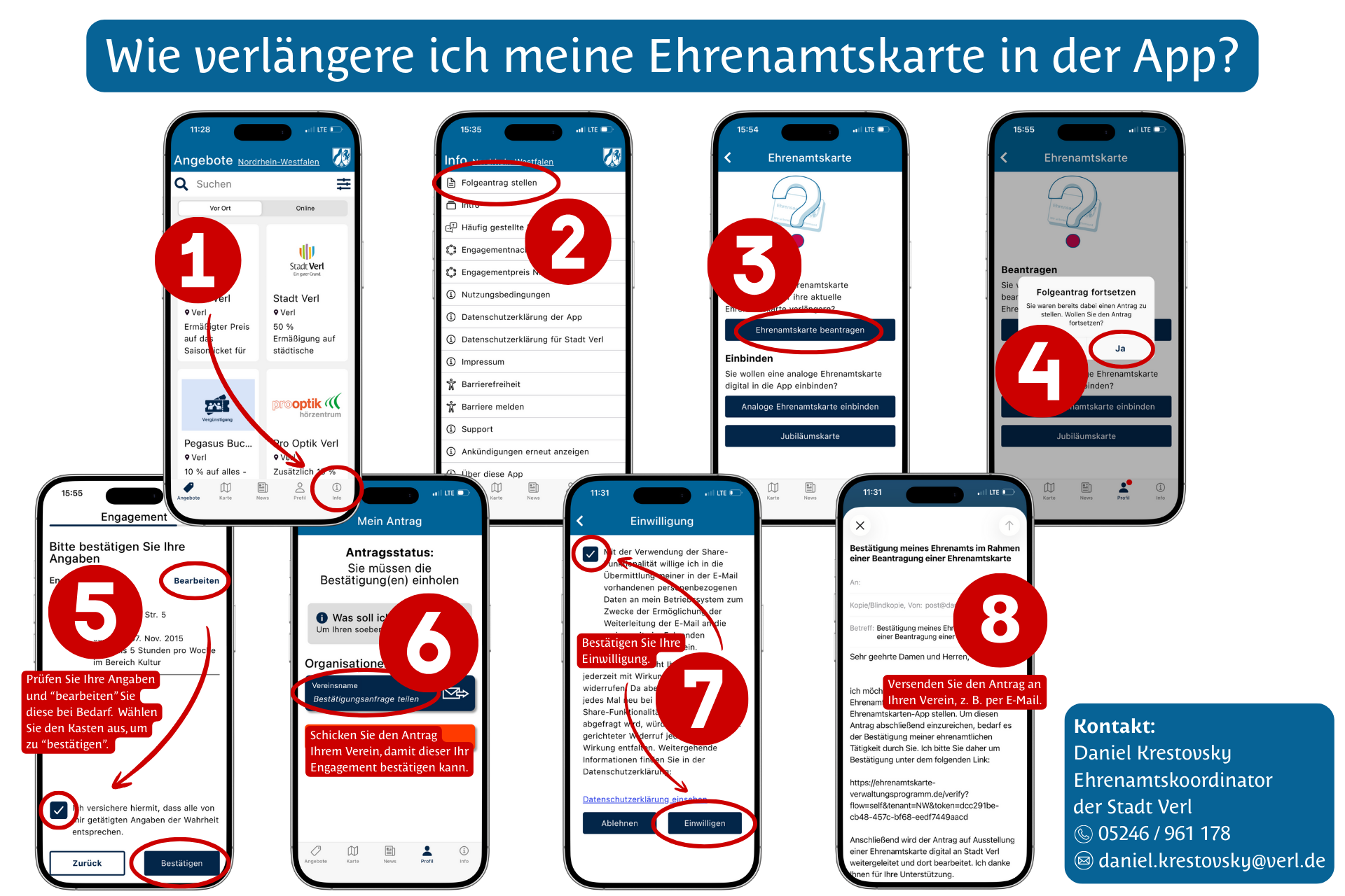 Wie verlängere ich meine Ehrenamtskarte? Wie verlängere ich meine Ehrenamtskarte?