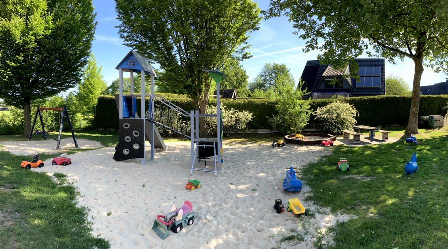 Blick auf den Spielplatz