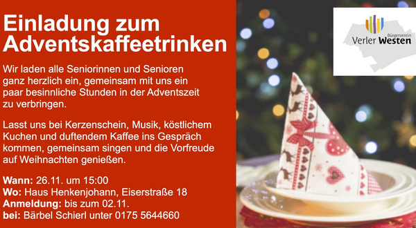 Adventskaffeetrinken