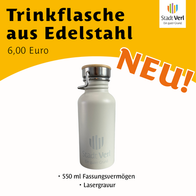 Trinkflasche aus Edelstahl